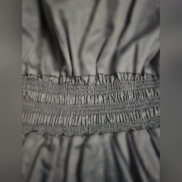 Intermix Fleur Tie-waist Shirt Mini Dress In Blue Size 6 - Picture 4 of 13